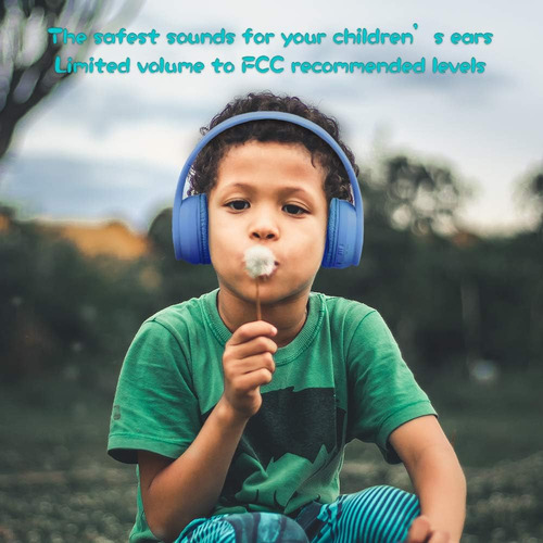 Auriculares Mokata, Infantiles, C/ Bluetooth, Azul Cielo