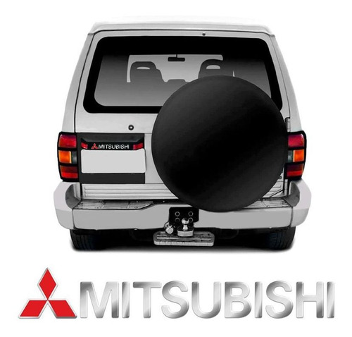 Imagem 1 de 5 de Emblema Mitsubishi Pajero Full Traseiro Cromado Resinado