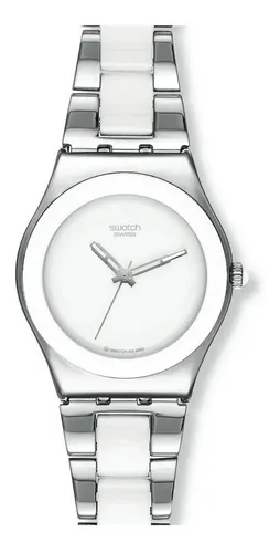 Reloj swatch mujer plateado sale