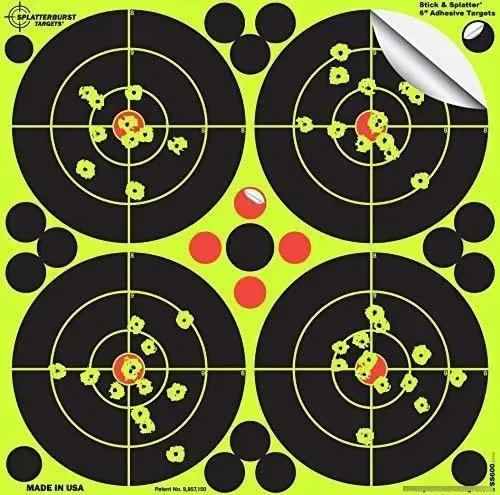 Splatterburst Targets - Pistola Adhesiva De 6.0 in Y Pistola | Meses