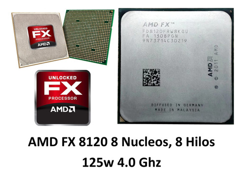 Procesador Amd Gamer Fx 8120 8n 8h 4.0 Ghz Max 8mbcache 125w