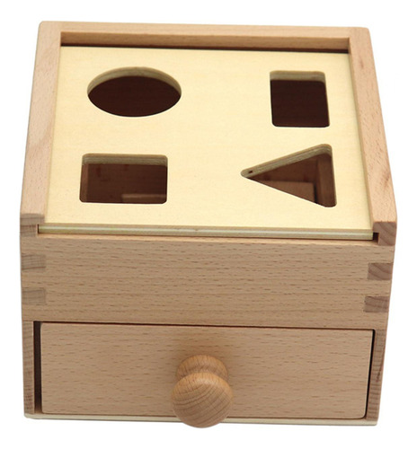 Cubo De Clasificación Con Forma De Madera, Caja A Juego,