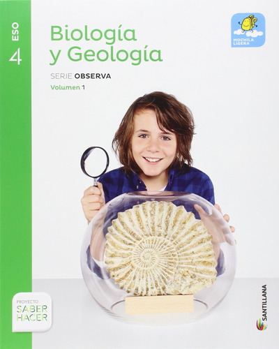 Biologia Y Geologia Serie Observa Mochila Ligera 4 Eso Saber