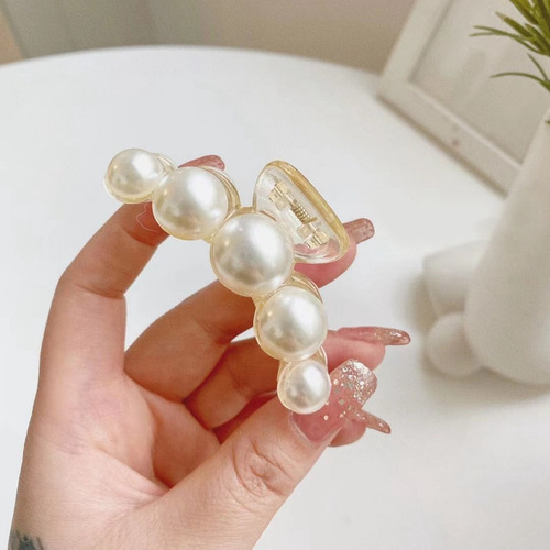 Coreano De La Moda De Perlas Pinza Para El Pelo 6 Piezas