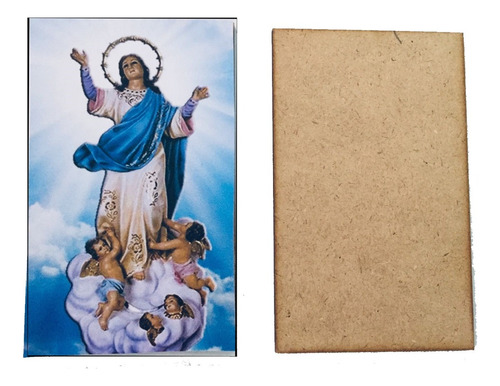 170 Cuadros De La Virgen De La Asuncion 8.5x14cm (vm814)