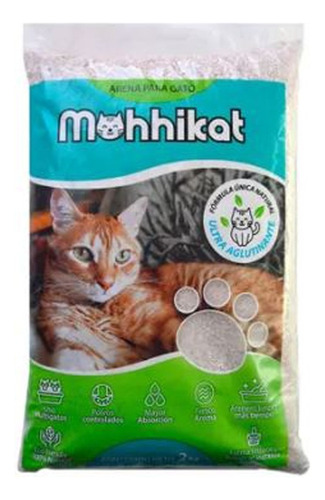 Arena Para Gato Mohhikat Estándar 2 Kg x 2kg de peso neto