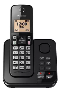 Telefone Panasonic KX-TGC362B sem fio - cor preto