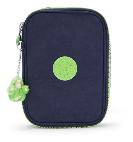 Imagem 1 de 5 de Estojo Grande Estruturado Escolar 100 Pens Kipling Estampado