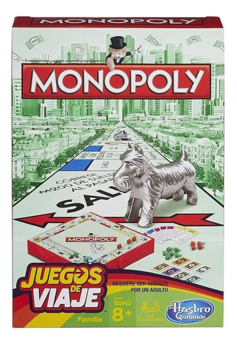 Hasbro Juegos Viaje 4pz Monopoly, Clue, Connect4, Battleship