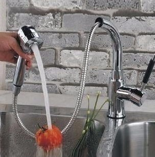Monocomando Cocina Mesada Pico Extensible 5 Años De Garantia