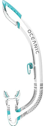 Oceanic Ultra Dry 2 Snorkel - Blanco/azul Mar