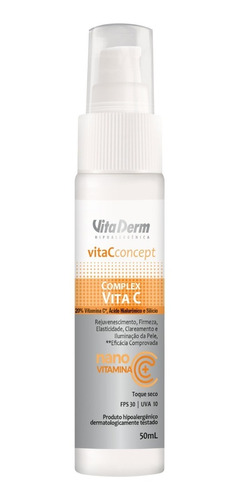 Vitamina C Fps 30 Vita Derm Nano Encapsulado 20% Vita C