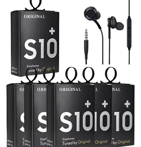 Kit 10 Fone Com Microfone S10+/ S8 Intra Auricular Earphones