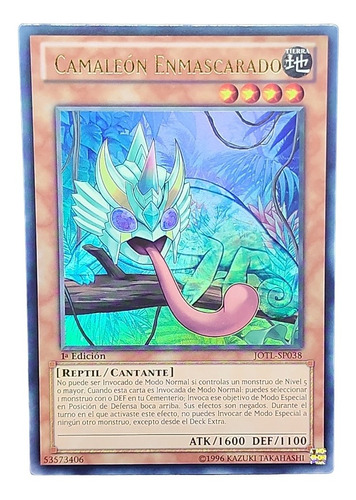 Masked Chameleon Carta Yugioh! Ultra Rare Español.