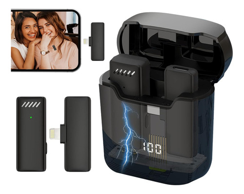 Microfono Inalambrico Con Case De Carga Conector iPhone