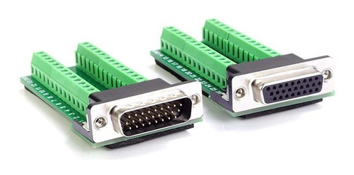Adaptador Db26 Hembra Macho Terminal C/ Clemas Conector