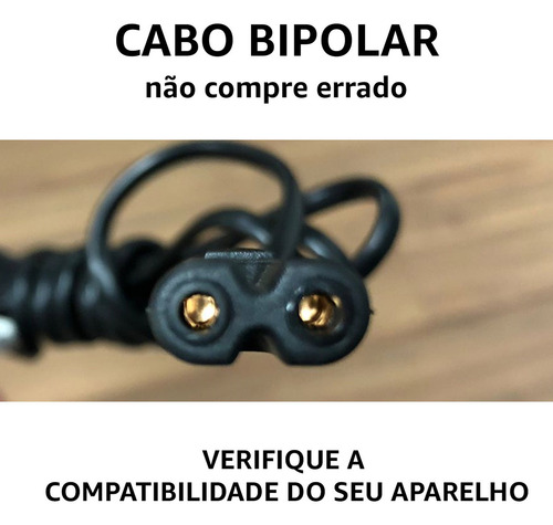 Cabo Força Energia Bipolar Tv Radio Ps3 Ps4 Fonte Impressora