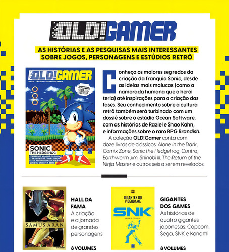 Bookzine OLD!Gamer - Volume 3: Sonic The Hedghog, de Editora Europa. Editorial Editora Europa Ltda., capa mole em português, 2021