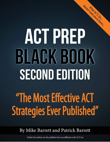 Libro Act Prep Black Book 2daedicion En Ingles