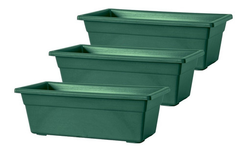 Set 3 Unidades Jardineras Plásticas 40 Cm