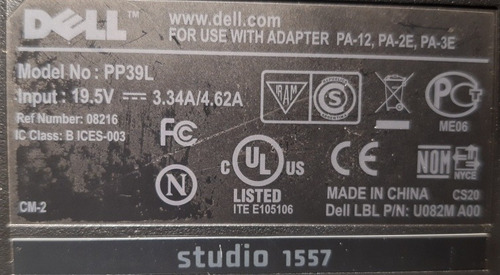 Memoria Elpidia 4gb Ddr3 - 1333 (2 X 2gb) P/dell Studio 1557