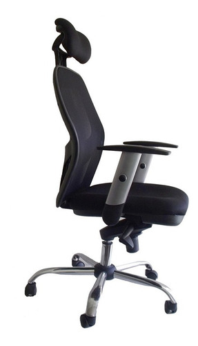 Silla Ejecutiva Base Cromada Y Cabecero Modelo Erick New