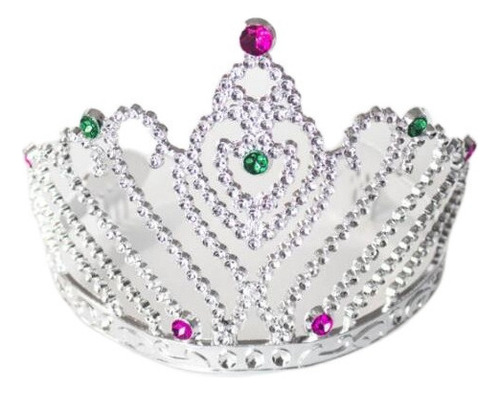 12pcs Corona De Princesa Chapada En Plástico Para Niñas