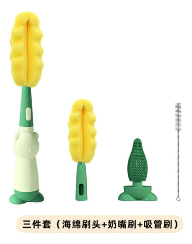 Cepillo De Limpieza Portátil Para Bebés, 3 En 1, De Silicona