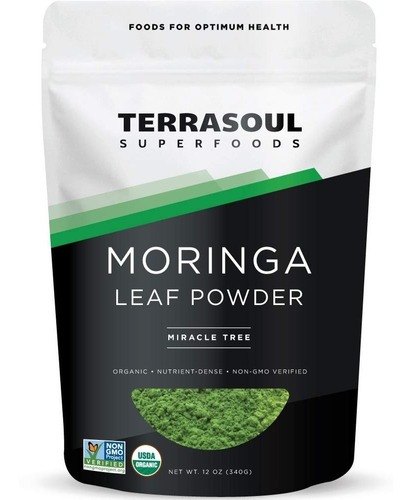 Moringa Organica 340g - Terrasoul - g a $933