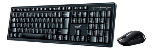 Combo Kit Teclado Y Mouse Genius Smart Inalambrico Negro