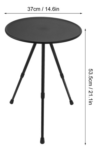 Mesa De Camping Plegable Redonda Para Picnic En La Playa