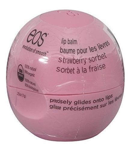 Bálsamo Labial Eos Smooth Sphere 025 Onzas Sorbete De Fresa