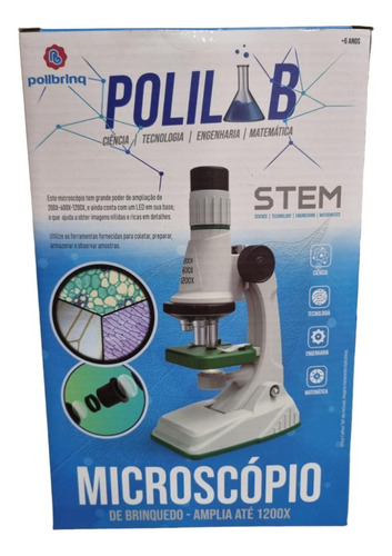 Microscópio Brinquedo Stem Sortido - Polibrinq Bp3003