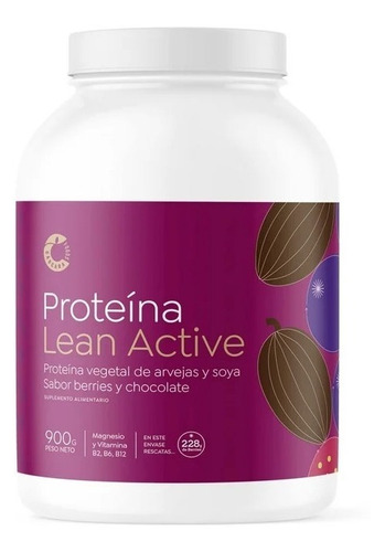 Cáscara Foods Proteina Vegetal Lean Active Choco/berries 