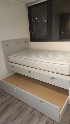 Cama Nido 1.5 Plazas (incluye 1 Colchon Y Ropa De Cama) Cam (Usado)