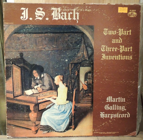 J S Bach : Martin Galling  - Two - Part And Three - Part ...