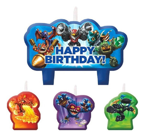 Swashbuckling Skylanders - Juego De Velas Para Decoración De