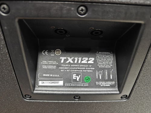 Par De Caixas Passivas Electro Voice tx1122 Funcionando 100% (Usado)