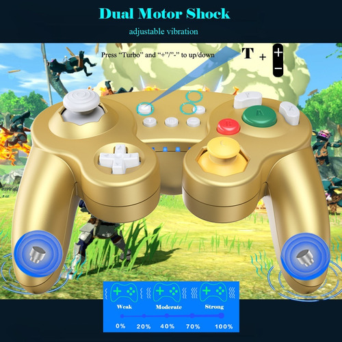 Imagen 6 de 7 de Controlador Gamecube Inalámbrico Exlene Para Switch/lite, Do