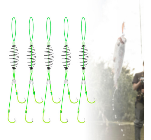 Ganchos De Púas Dobles Para Pesca De Carpa, 11mm X 19,8mm
