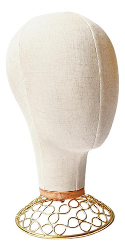 Multipurpose Wig Head Hairpiece Manikin Hats Stand Aureate