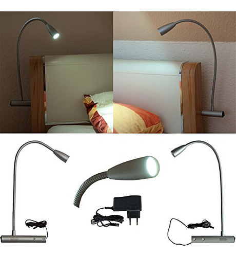 Lámpara Led Cuello De Cisne Con Interruptor Flexible Luz D