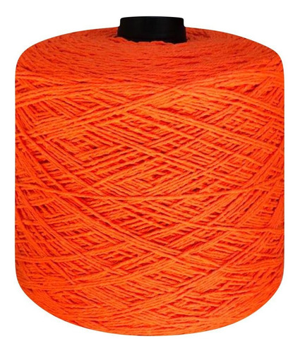 Linha Crochê Colorida 8 Fios 2 Kg Barbante Tricô Eco Brasil Cor Laranja/neón