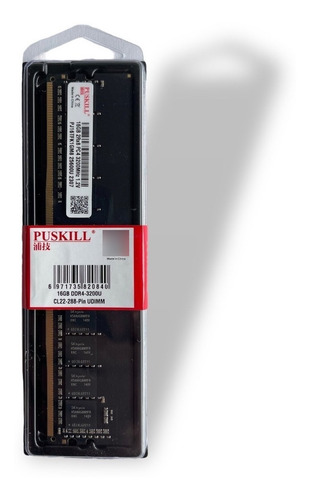 Imagen 2 de 3 de Memoria Ram Ddr4 16gb 3200mh Puskill 2rx8 Udimm Pc Gamer