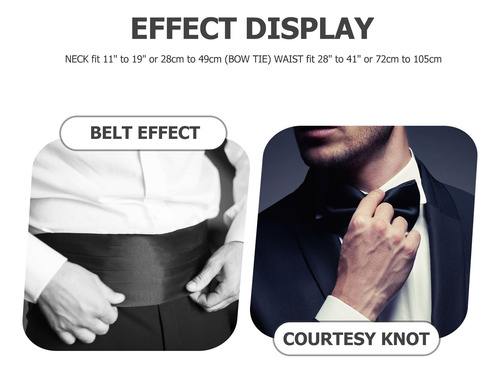Pañuelo Cummerbund De Satén Para Hombre, 3 Unidades, Color N