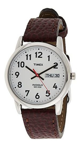 Timex T20041 Easy Reader 35mm Marrón Cuero Correa De 5aear