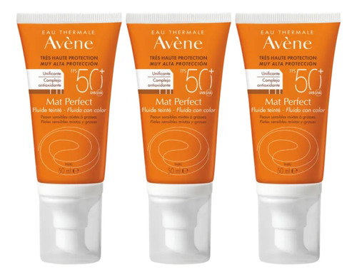 Combo X3 Avene Protector Solar Color Mat Perfect Spf50 50ml