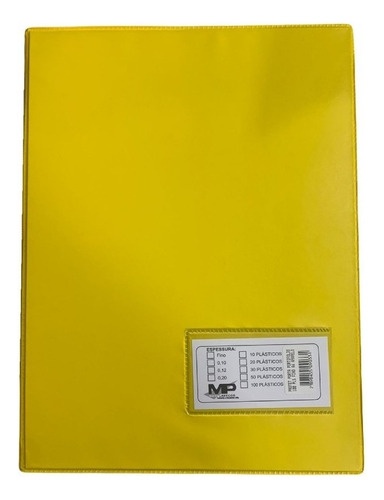 Pasta Catálogo A4 Com 50 Envelopes Cores Diversas Cor Amarela