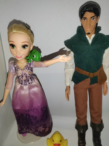 Princesa Disney Rapunzel Con Geogin, Pascal Y Patito. (Usado)
