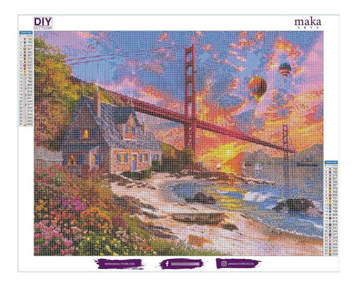 Imagen 2 de 2 de Diamond Painting San Francisco Maka